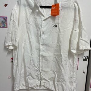 YoungLA Casual White Button Down Shirt